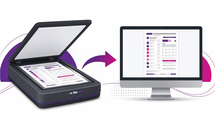 Acta PREP digitalizada mediante un escáner en un Centro de Acopio y Transmisión de Datos
