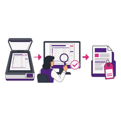 Digitalización y revisión de imagen