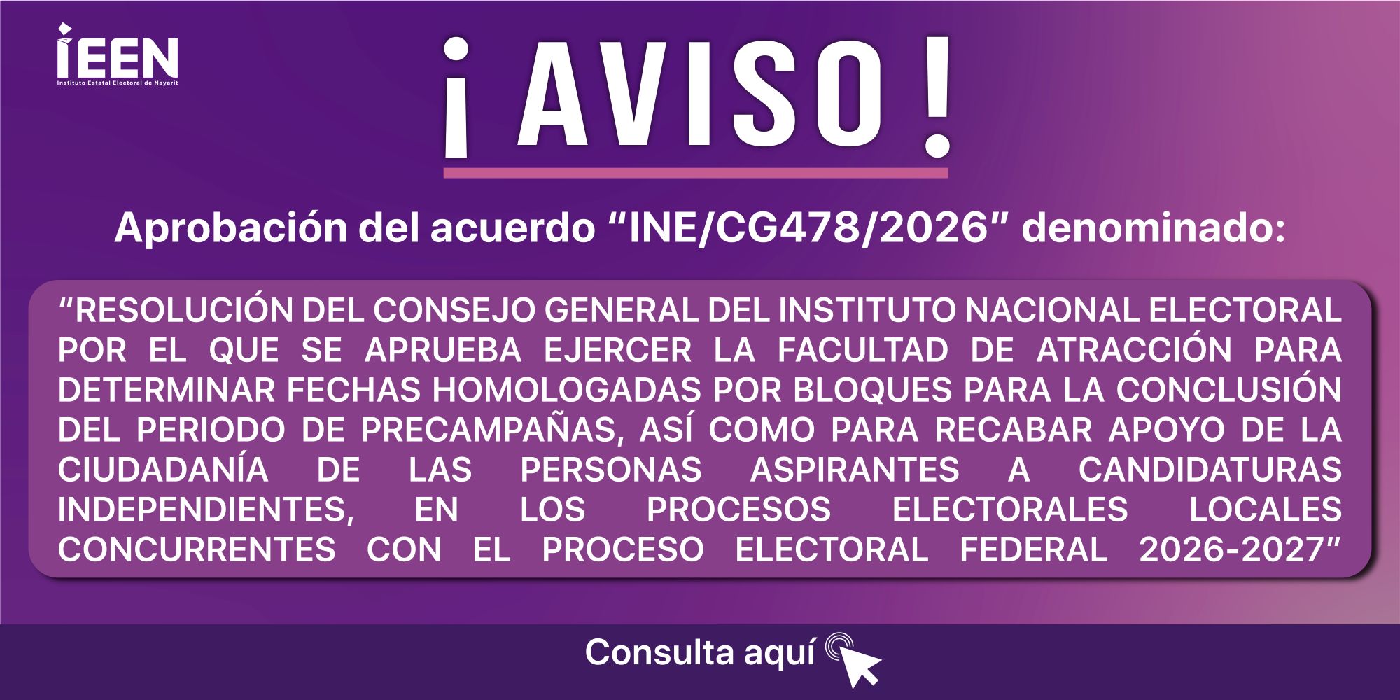 Acuerdo INE/CG478/2026