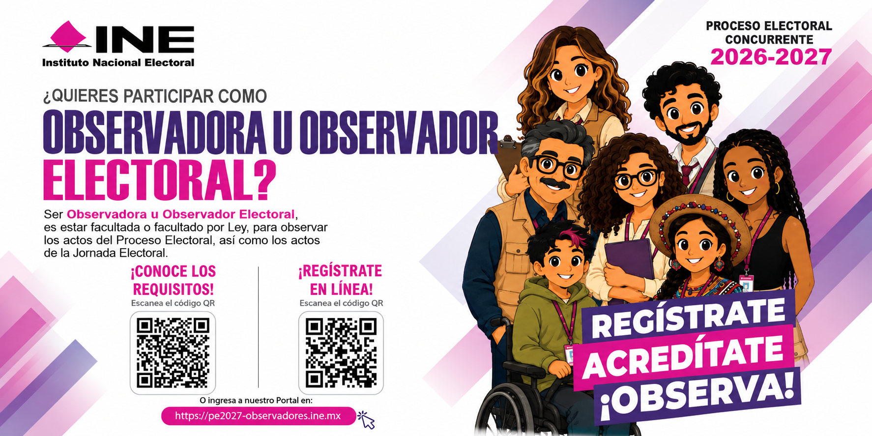 ¿QUIERES PARTICIPAR COMO OBSERVADORA U OBSERVADOR ELECTORAL?